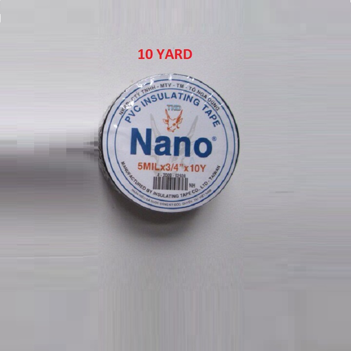 Băng keo điện đen 1 lốc 10 cuộn - diy