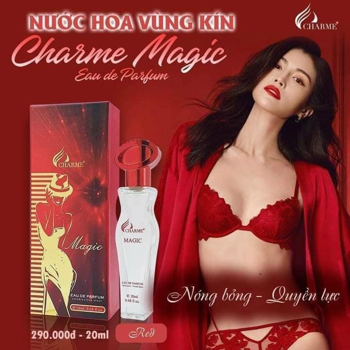 Nước hoa vùng kín charme_magic 20ml - màu đỏ thanh lịch nhẹ nhàng