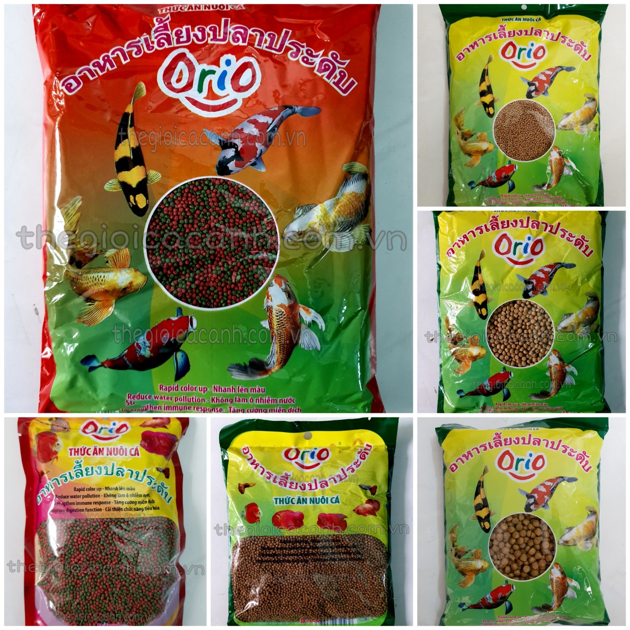 THỨC ĂN CÁ CẢNH ORIO 500gr cho cá koi, cá cảnh nhỏ