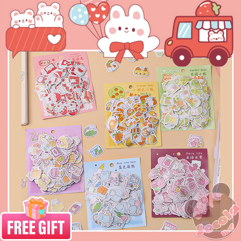 [HOTNEW] Túi 200 hình dán (Stickers) nhiều màu dễ thương