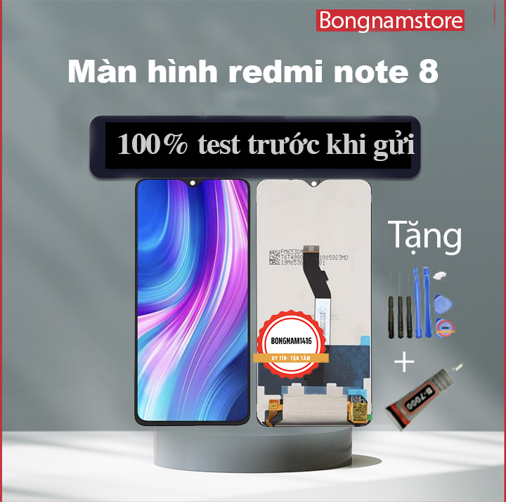 Màn hình xiao mi redmi note 8 tặng kèm bộ sửa 8 trong 1 và keo dán Màn