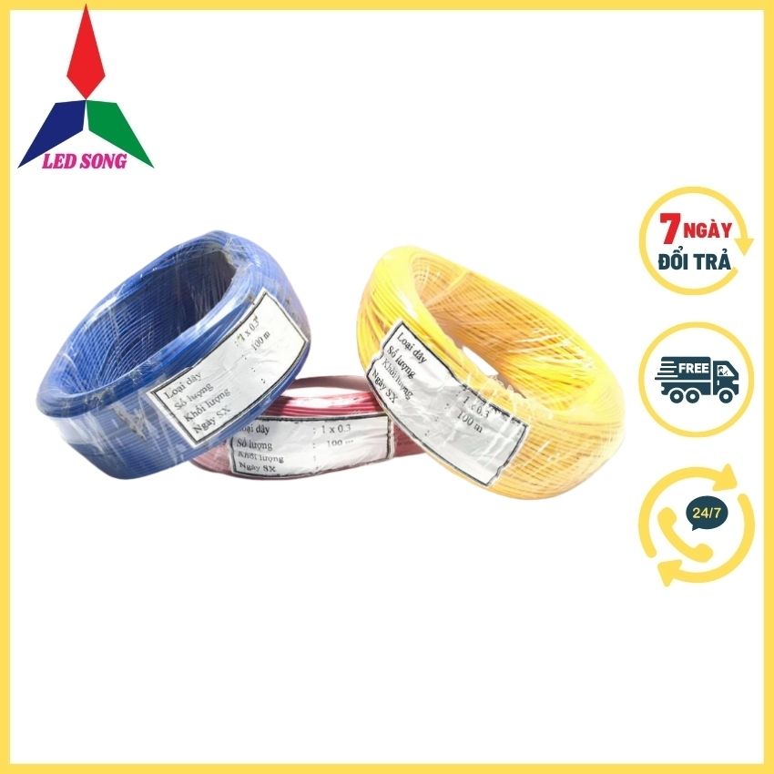 Dây điện mềm 0.3 cuộn 100m