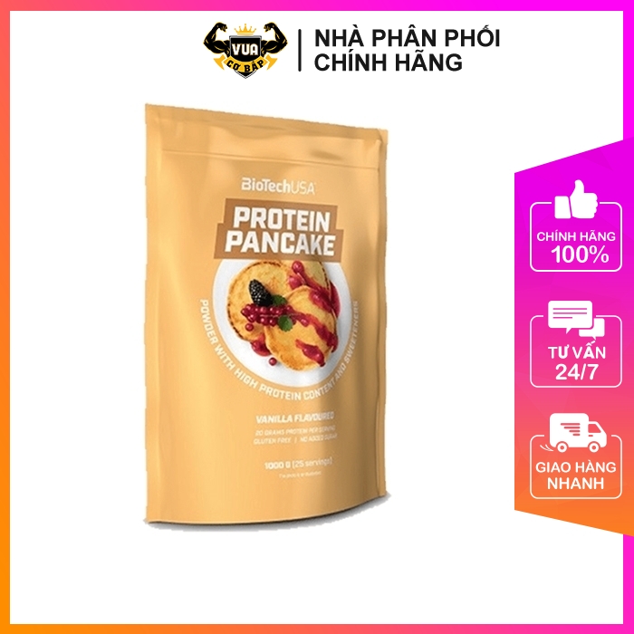 Bột làm bánh Pancake Protein BiotechUSA Túi 1Kg