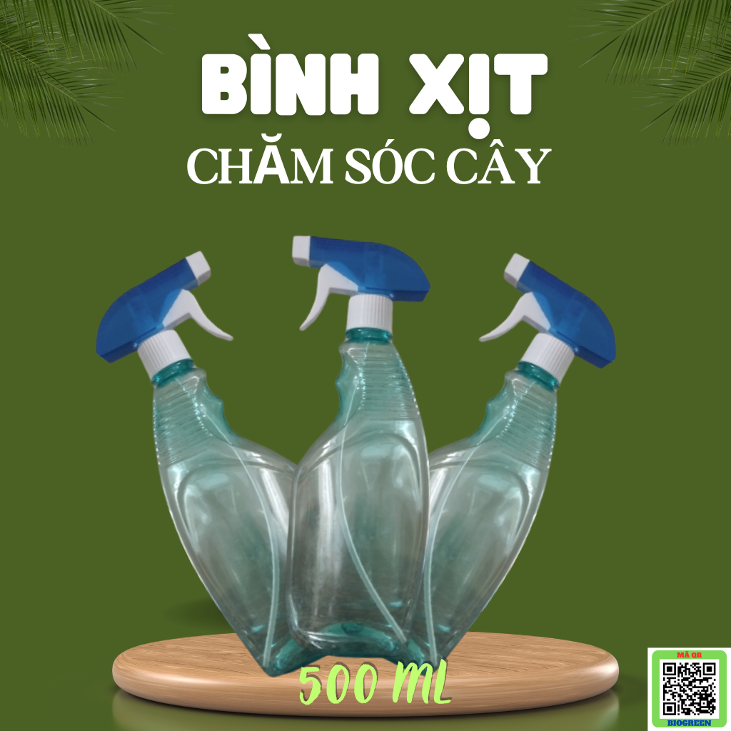 Bình xit phun sương 500ml biogreen