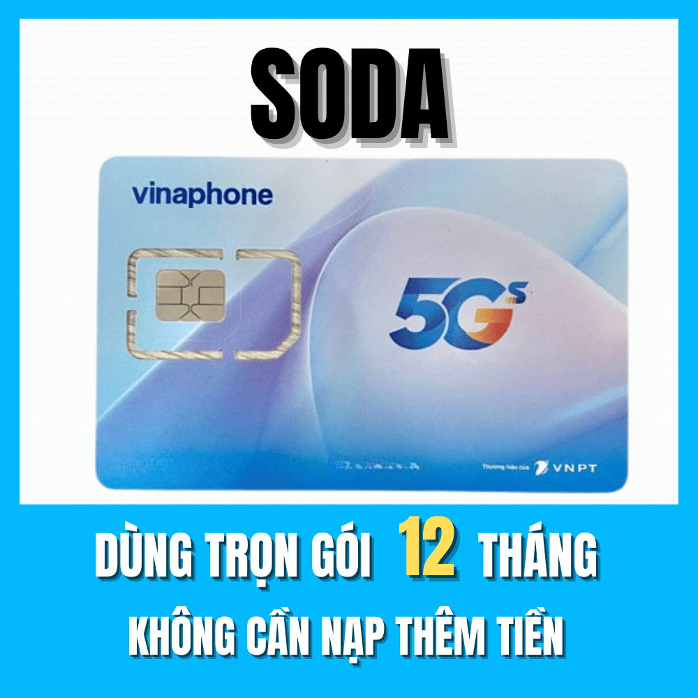    BIG SALE 50%   SIM 5G VINA D500 D219 12TD49 FHAPPY 12D159V U1500 14BG50Y SODA TRỌN GÓI 1 NĂM KHÔNG NẠP TIỀN  - SIM CÓ 5GB - 1 TỶ GB TỐC ĐỘ CAO MỖI THÁNG DÙNG MẠNG THẢ GA . FREESHIP - CHƯA KÍCH HOẠT. 
