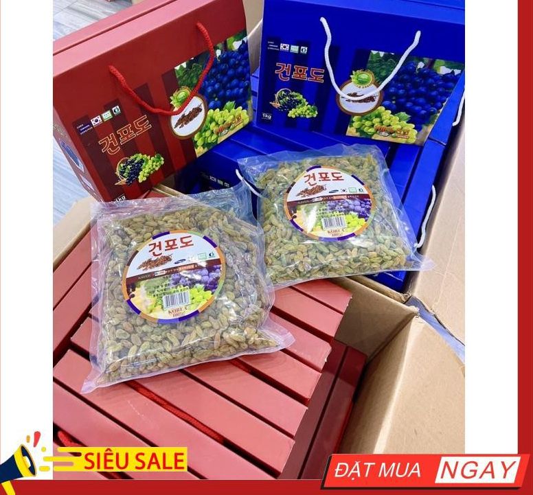 Nho khô hàn quốc loại thượng hạng 1kg
