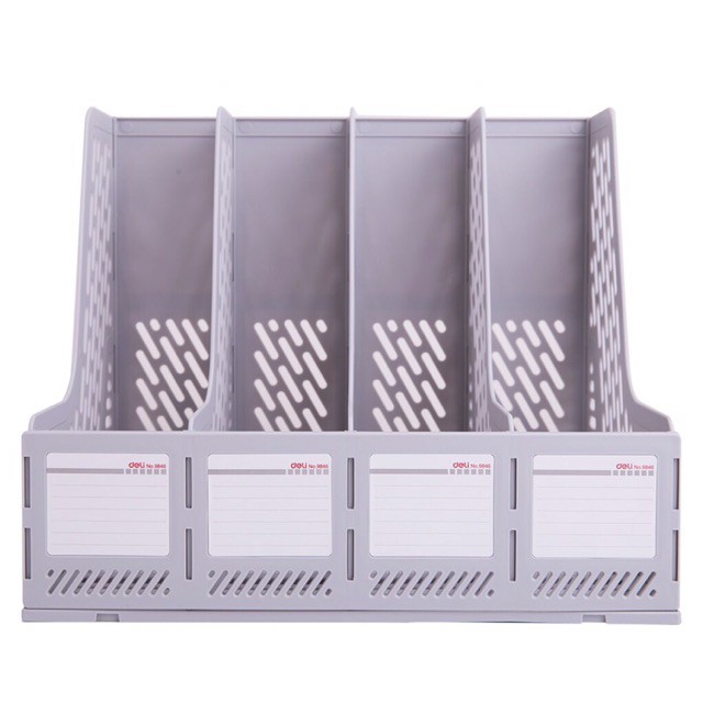 Kệ ráp 4 ngăn deli 9846 / khay tài liệu 4 ngăn
