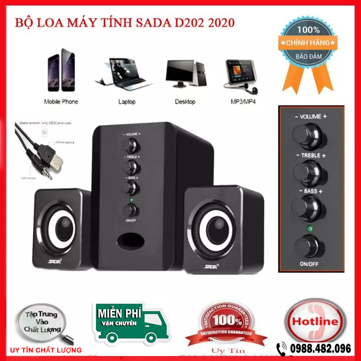Loa vi tính, loa máy tính, loa vi tinh, loa microlab - bộ loa máy tính bluetooh sada d202 giá rẻ âm thanh sống động - top 10 loa vi tính bán chạy nhất thị trường -top 10 loa vi tính bán chạy nhất thị trường - bảo hành 12 tháng toàn quốc