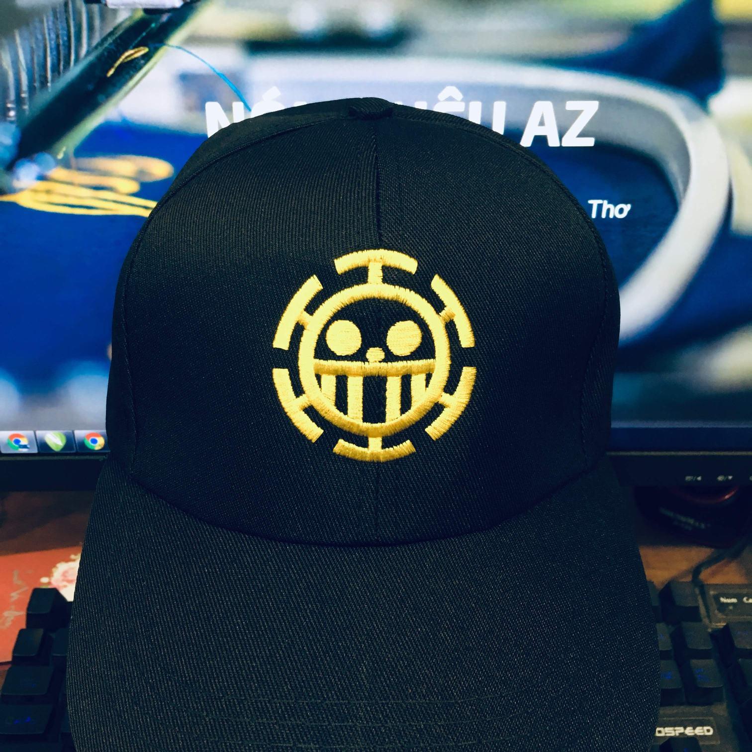 Nón kết thêu logo One Piece màu đen - Mũ Lưỡi Trai AZ MT126