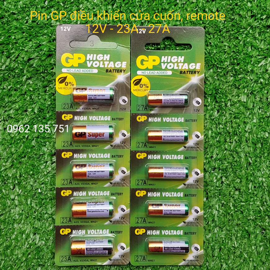Vỉ 5 viên pin gp 12v 23a - 27a loại tốt