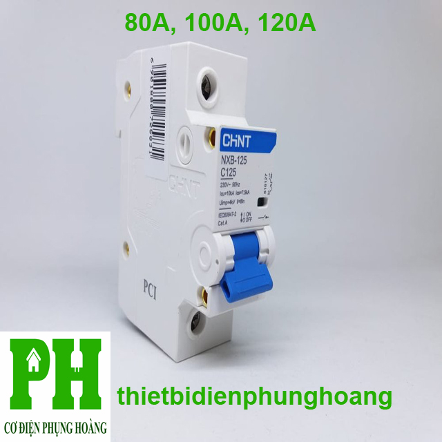 Aptomat - MCB CHINT 1 Pha (80A, 100A, 125A) loại NXB-125 10ka [CHÍNH HÃNG] [GIAO NHANH]