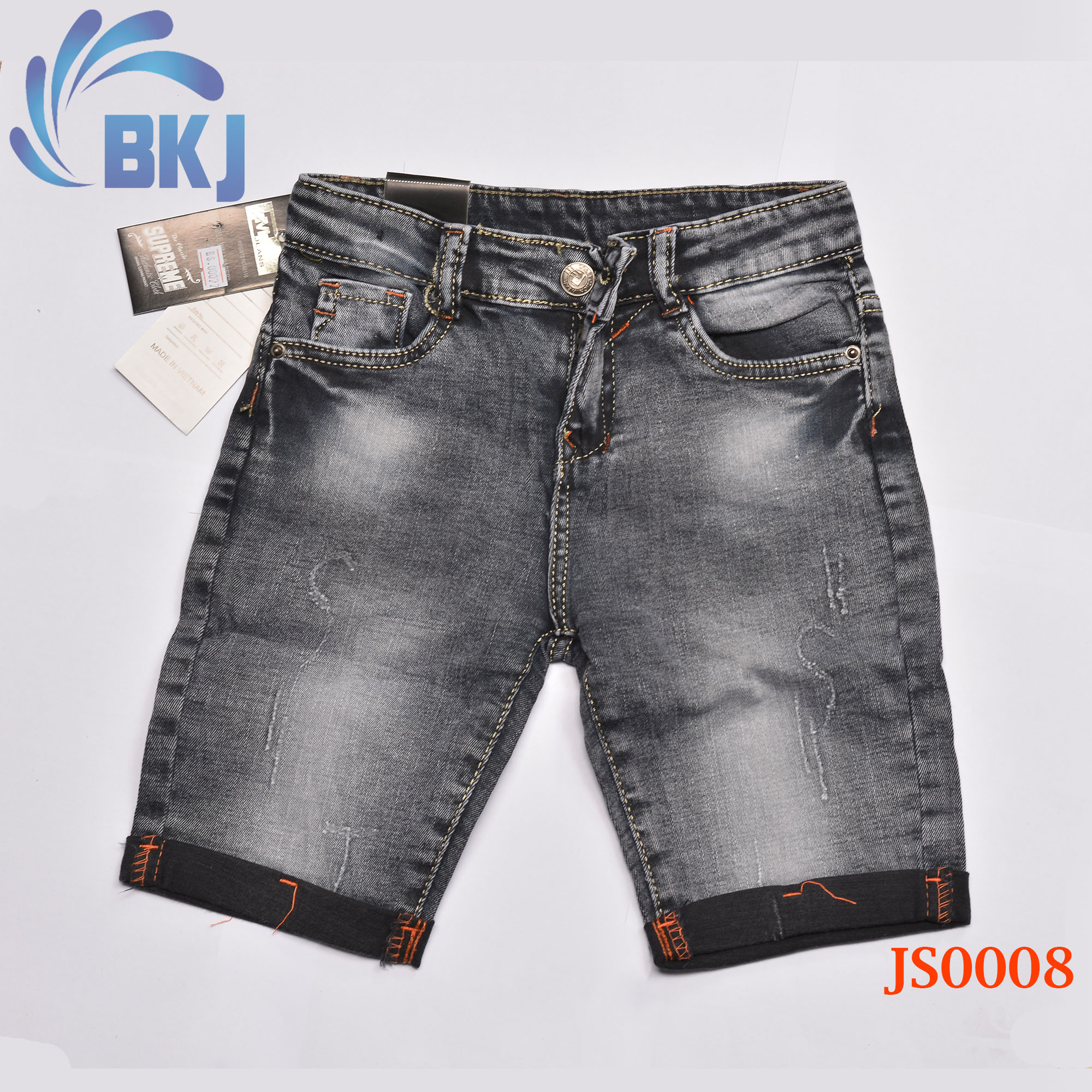 Quần jean lửng bé trai 6-19kg quần jean trẻ em cao cấp