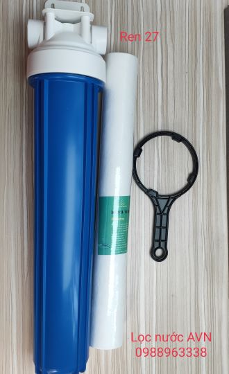 Cốc lọc thô 20 inch ren 21, ren 27, bộ lọc thô 20'', lọc đầu nguồn