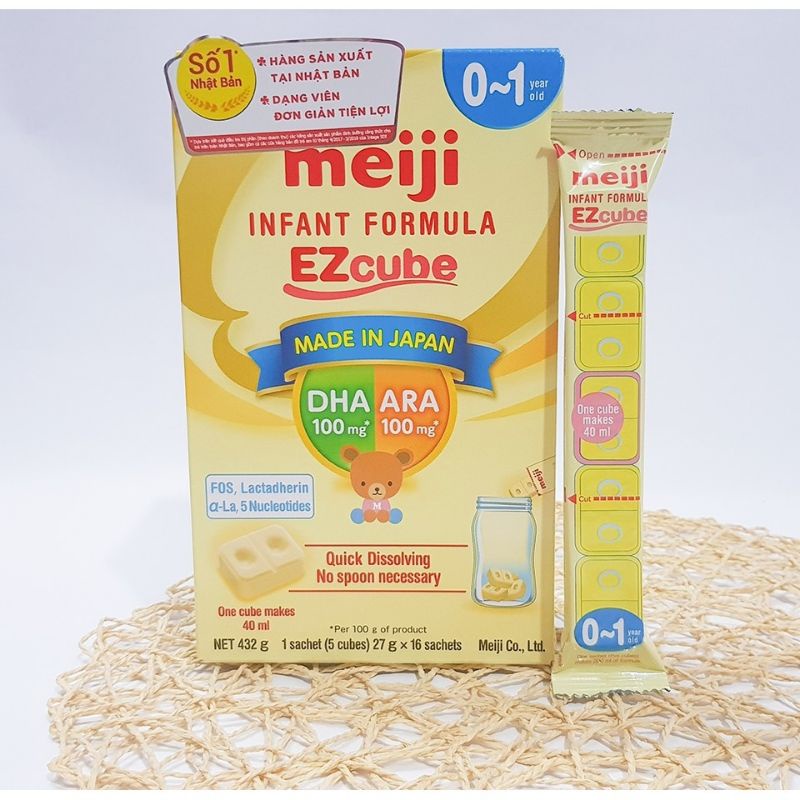 Sữa meiji thanh nhập khẩu hộp 16 thanh