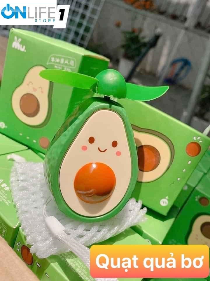 Ám Ảnh Quạt Nhỏ Cầm Tay Hình Dạng Quả Bơ Sạc USB Di Động Quạt Cho Nhà Văn Phòng Quạt Du Lịch