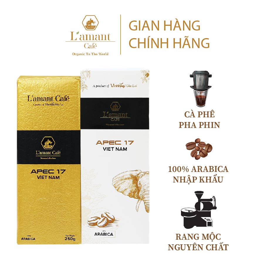 Cà phê rang xay l’amant apec 2017 100% arabica - l’amant apec 2017 ground coffee