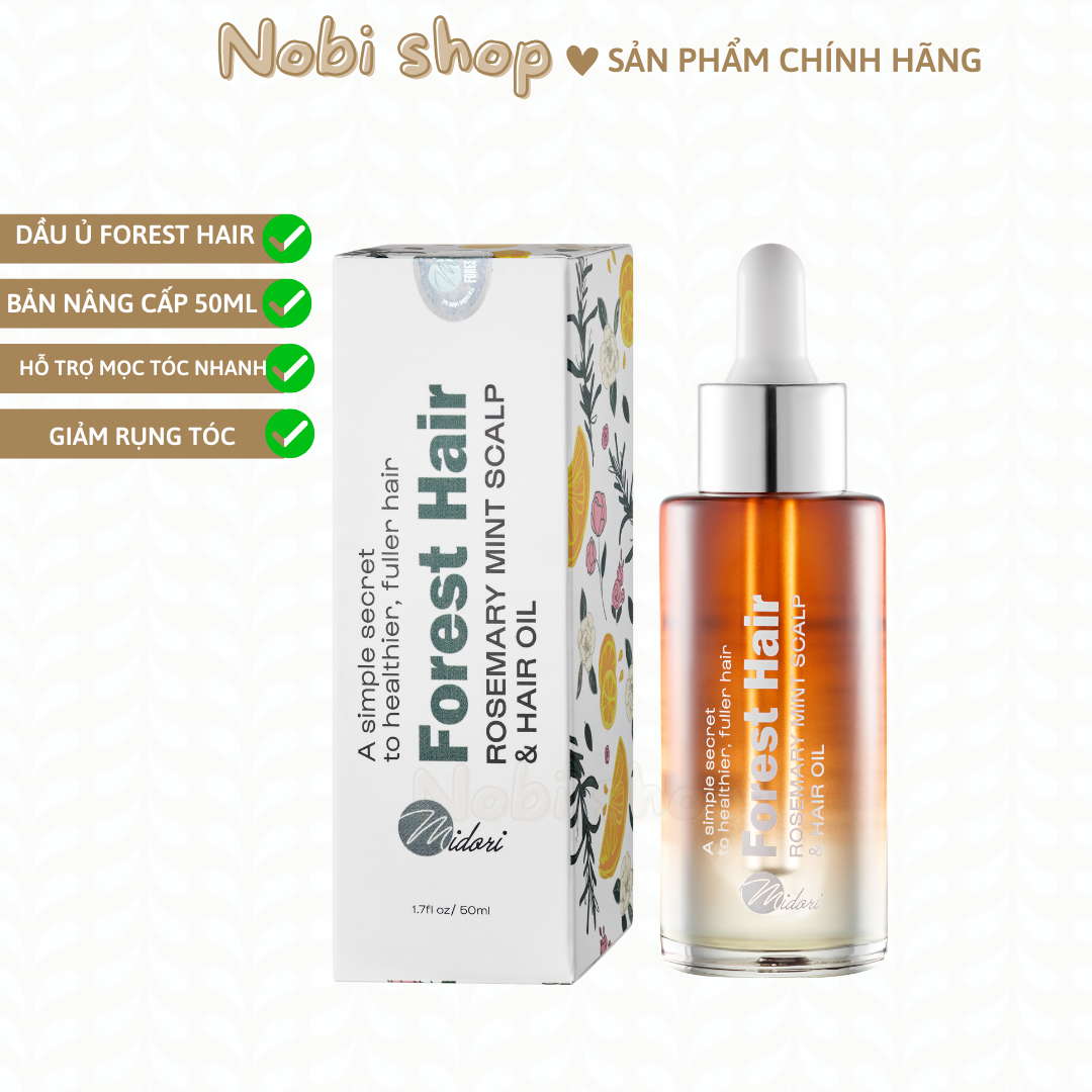 Dầu ủ dưỡng tóc FOREST HAIR Rosemary Mint Scalp and Hair Oil chai 50ml