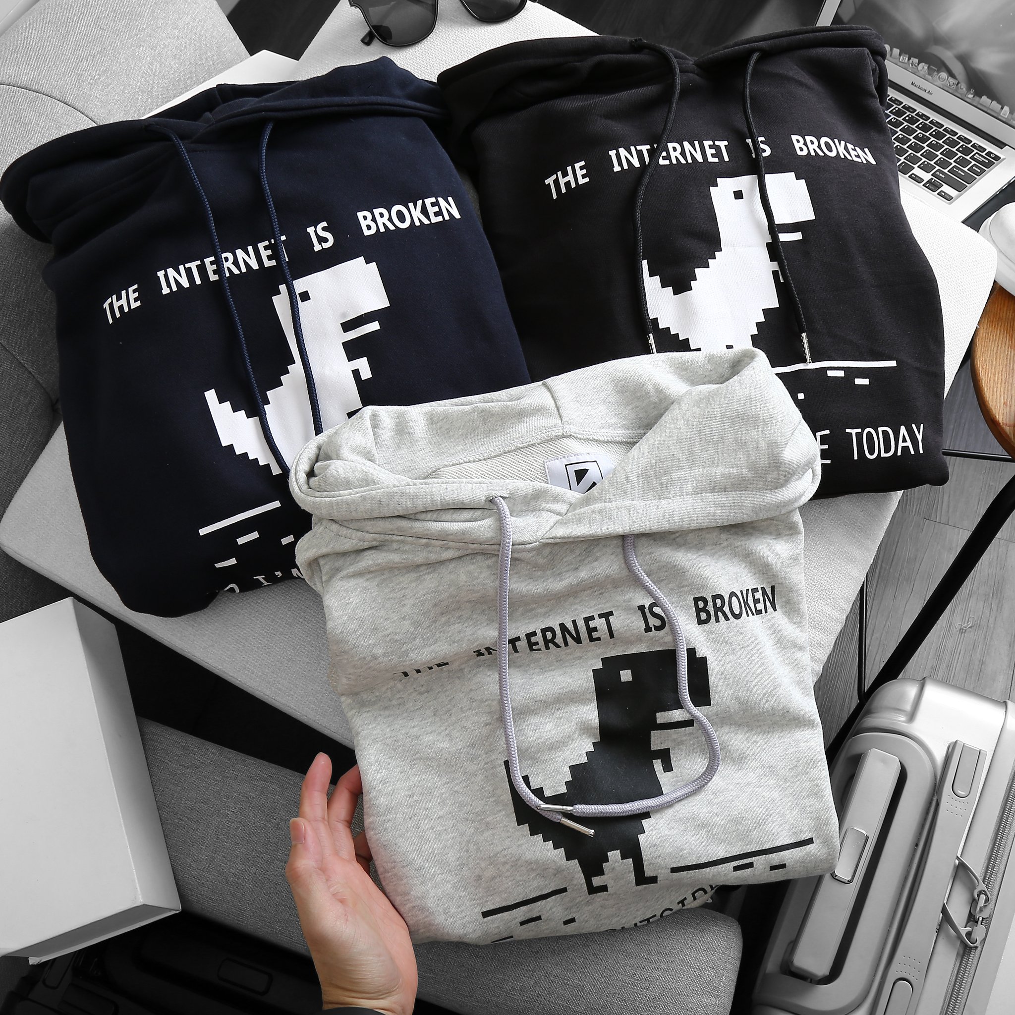 Áo khoác hoodie nam bigisze hình khủng long