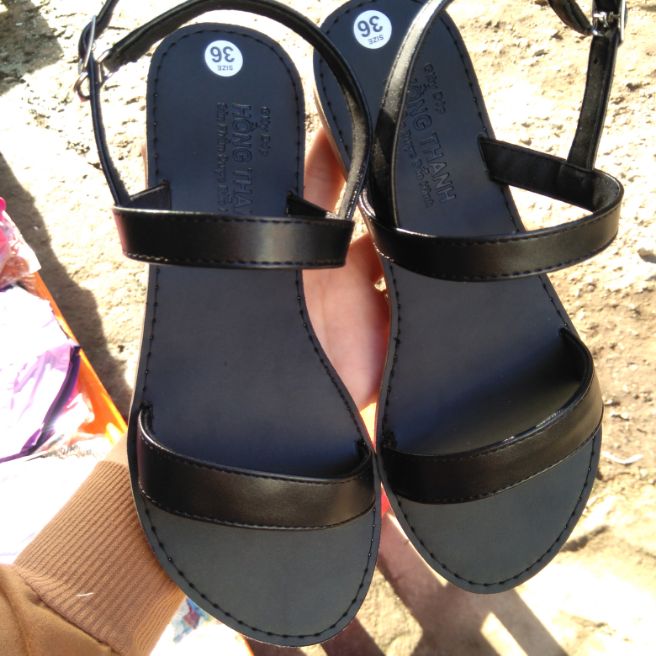 Hình thật dép sandan dây mảnh đế pháp đúc cao cấp siêu bền hàng đóng thương hiệu cao cấp