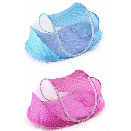Nệm có mùng happy baby - Mùng chụp tự bung cao cấp xếp gọn tiện dụng - Màn phát nhạc cho bé - màn chống muỗi an toàn cho bé cao cấp.- nobita shop
