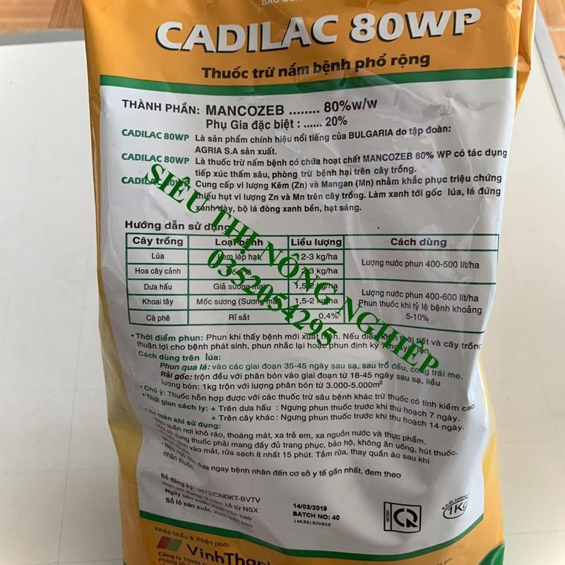 Chế phẩm trừ nấm bệnh - CADILAC 80WP