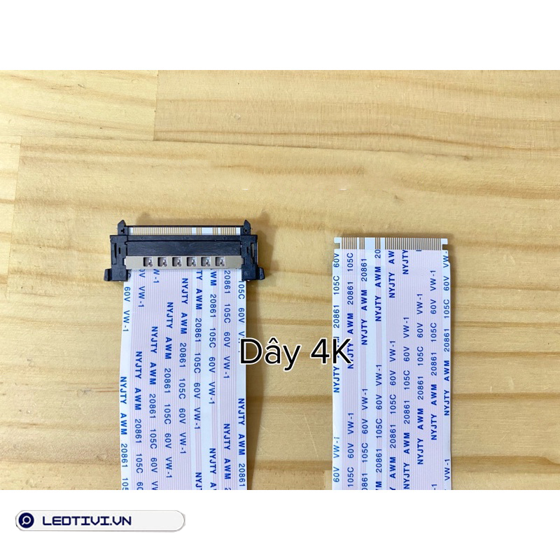 Sợi dây cáp 2 đầu ldvs 51pin cho màn hình tivi 4k - dài 30cm