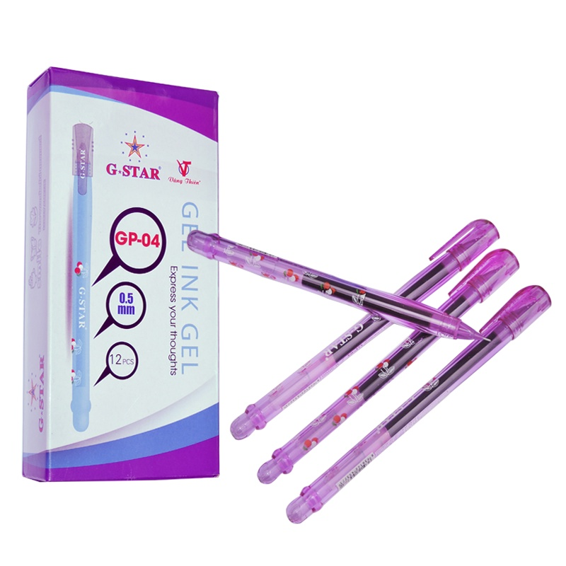 Bút gel tím g-star gp-04 chính hãng - bút nước mực tím g-star gp-04