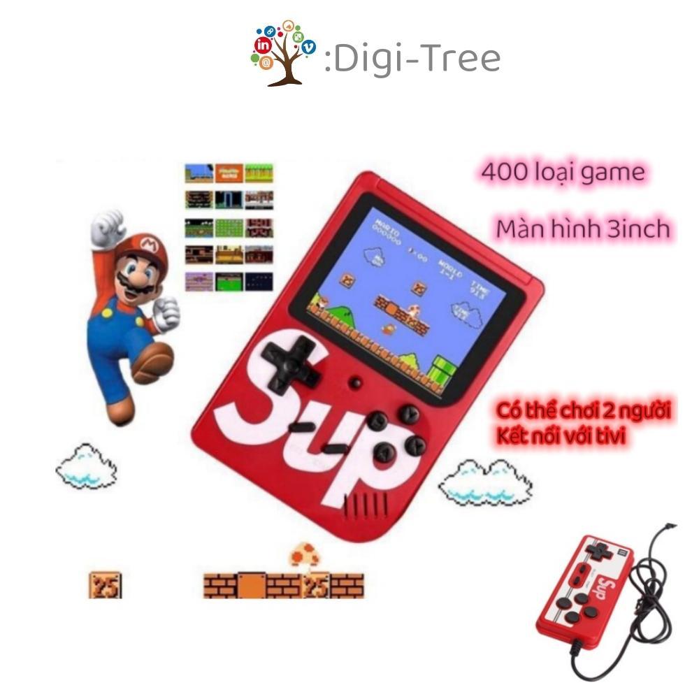 Máy chơi game cầm tay sup 400 in 1 - kết nối tivi chơi 2 người, máy điện tử 4 nút cổ điển