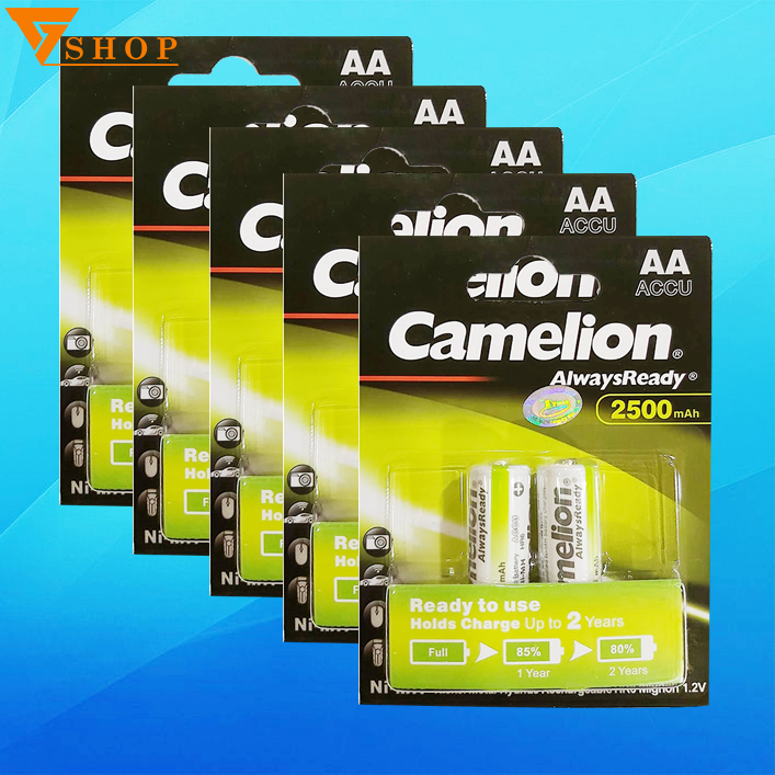 Combo 4 vỉ Pin sạc AA Camelion 2500mah chính hãng