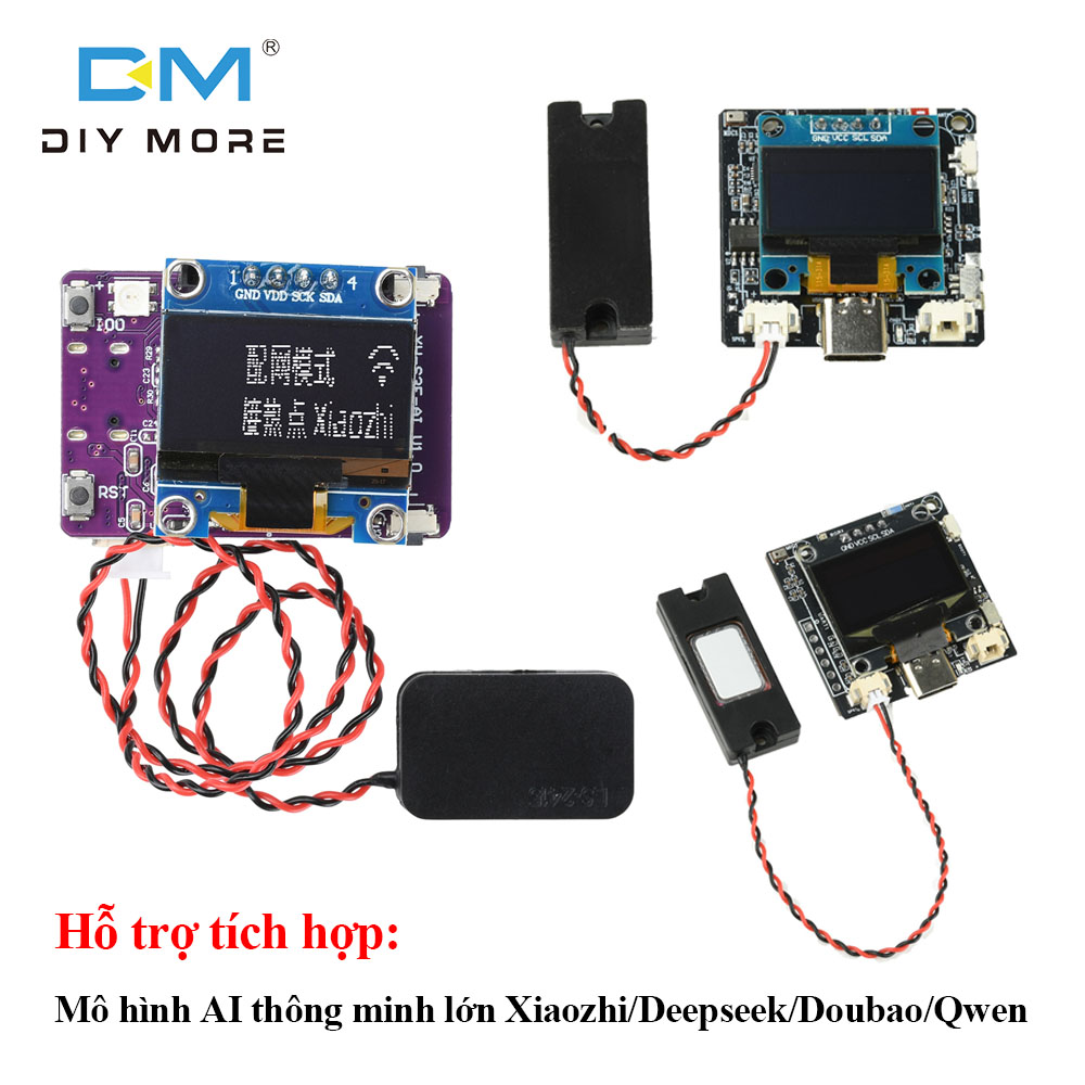  diymore Mini ESP32-S3-N16R8 bảng mạch phát triển Xiaozhi Ai Đối Thoại Bằng Giọng Nói Robot Module Với 0.96-Inch Màn hình OLED Loại C 