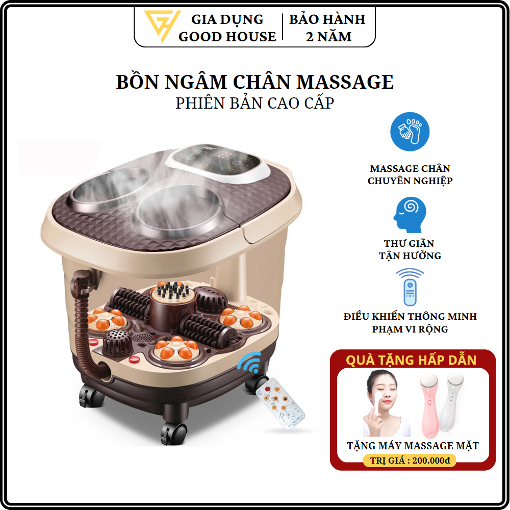 Máy massage bồn ngâm chân cao cấp, giúp cơ thể khỏe mạnh, sảng khoái, tinh thần minh mẫn, giảm strees nhanh chóng. Bảo hành 2 năm - 1 đổi 1 trong vòng 7 ngày nếu có lỗi từ nhà sản xuất.