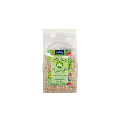 Kiều mạch nguyên cám hữu cơ cán dẹp Sottolestelle 500g