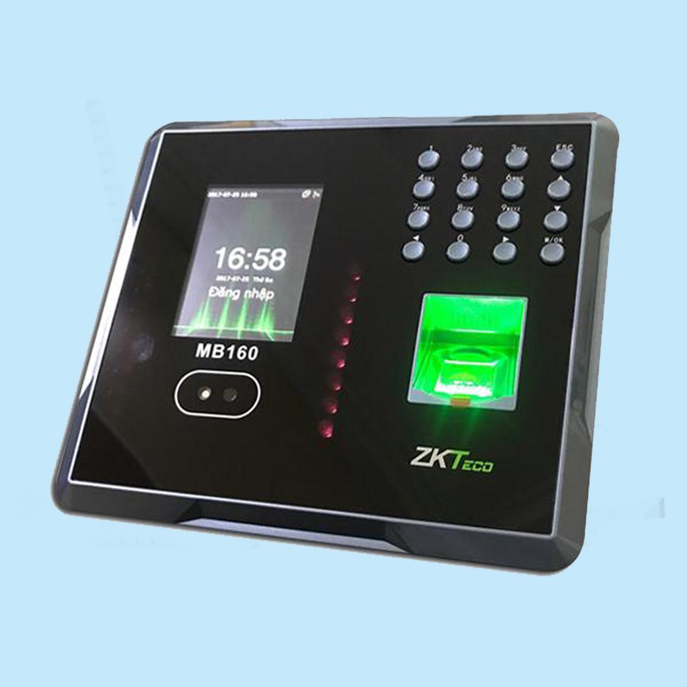 Máy chấm công nhận dạng khuôn mặt kết hợp vân tay và thẻ ZKTeco MB160