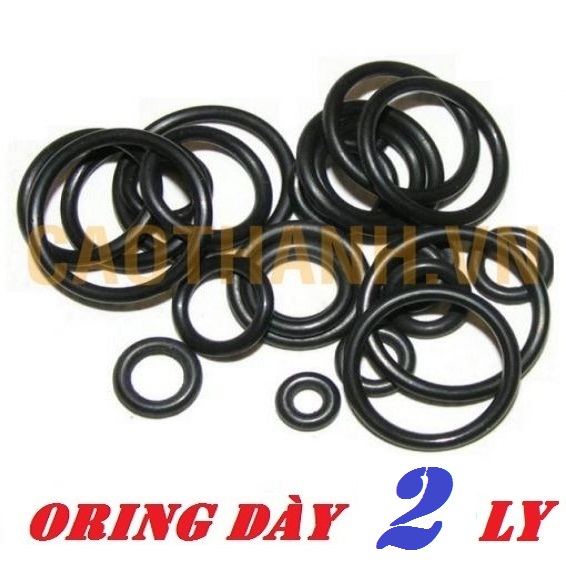 Oring dày 2mm, đk trong từ 10-136mm gioăng/oring/oil seal nbr chịu dầu