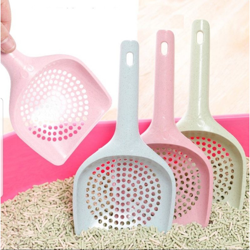 Xẻng xúc cát lọc cát mèo có rảnh tròn - size Lớn
