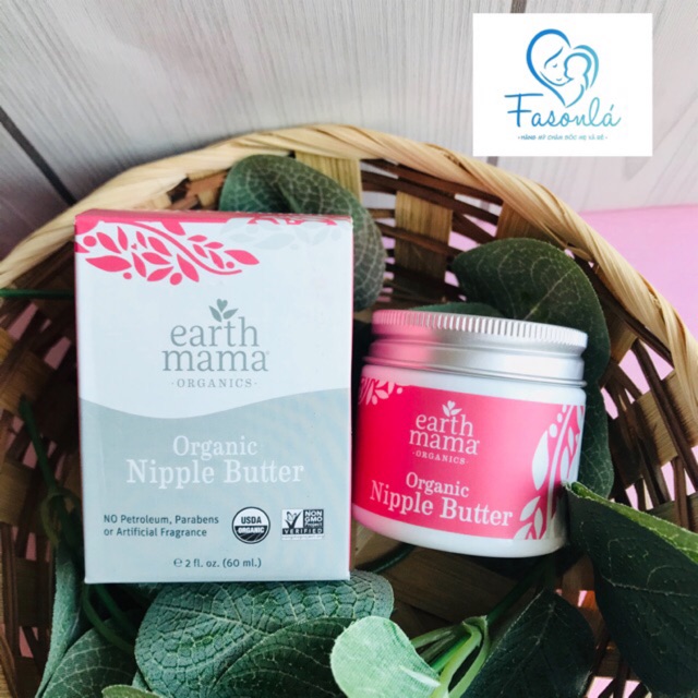 Kem nứt đầu ti earth mama organic 60g