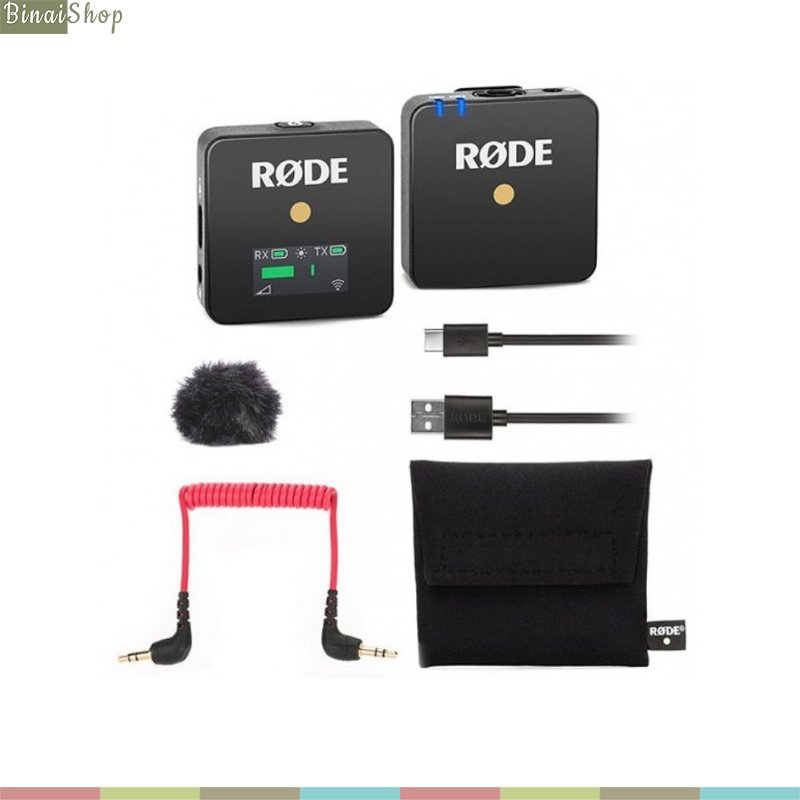 Rode wireless go - bộ micro không dây cho máy ảnh, máy quay, siêu nhỏ gọn, sóng 2.4g