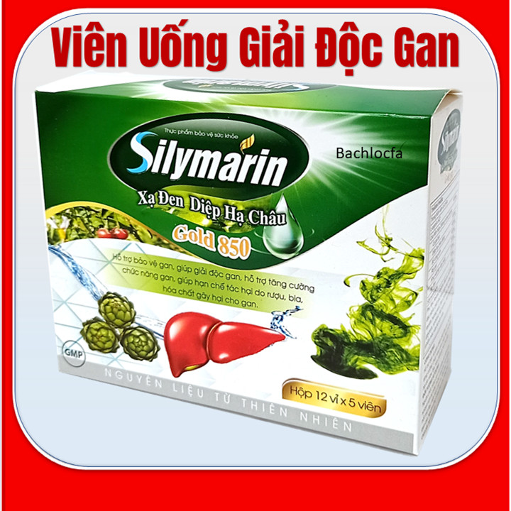 Viên Uống Giải Độc Gan Silymarin DIệp Hạ Châu,Tăng Cường Chức Năng Gan Ngăn Ngừa Mụn Nhọt Dị Ứng Mẩn Ngứa Giúp Mát Gan - Dp Bách Lộc