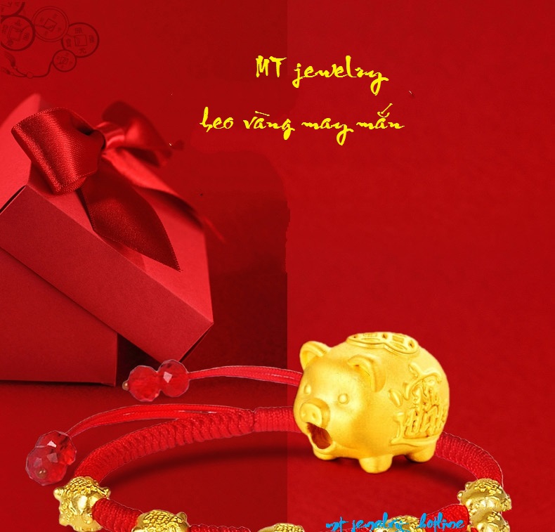 Charm Heo vàng 24k