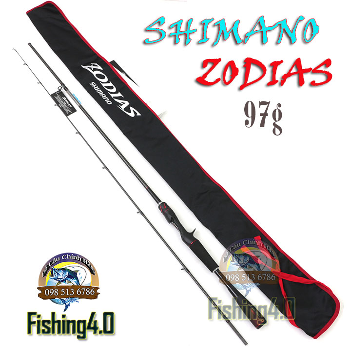 Cần câu lure máy ngang shimano zodias new 2020