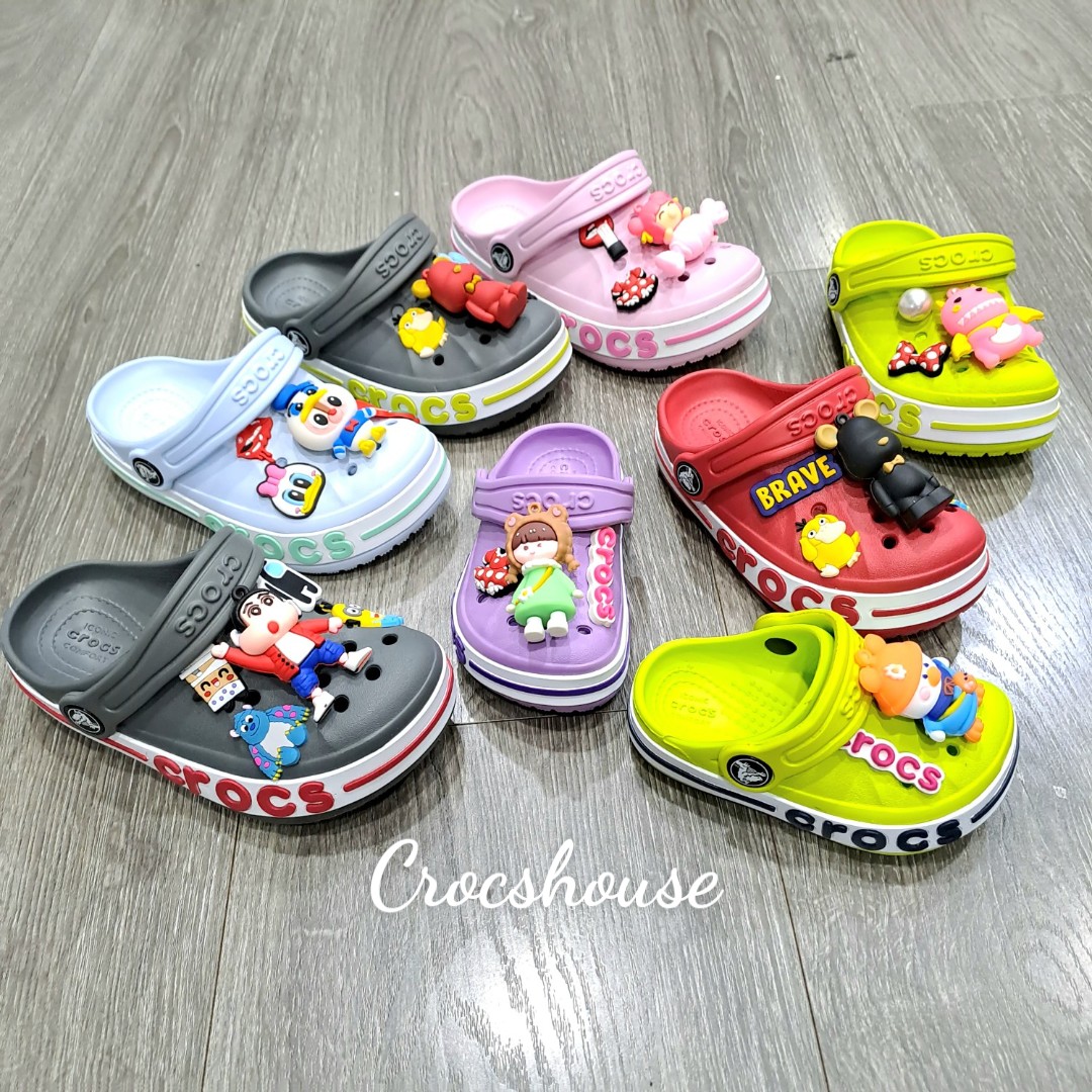Sandal crocs classic trẻ em cao cấp nhiều màu hiện đại, sandal crocs cho bé  - Crocs house 
