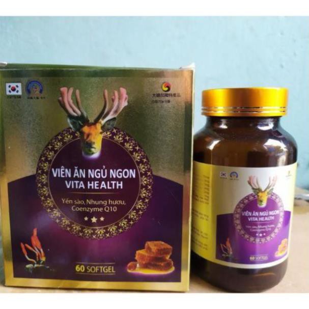 Viên ăn ngủ ngon vita health bồi bổ cơ thể, sản phẩm có nguồn gốc xuất xứ rõ ràng, đảm bảo chất lượng, dễ dàng sử dụng