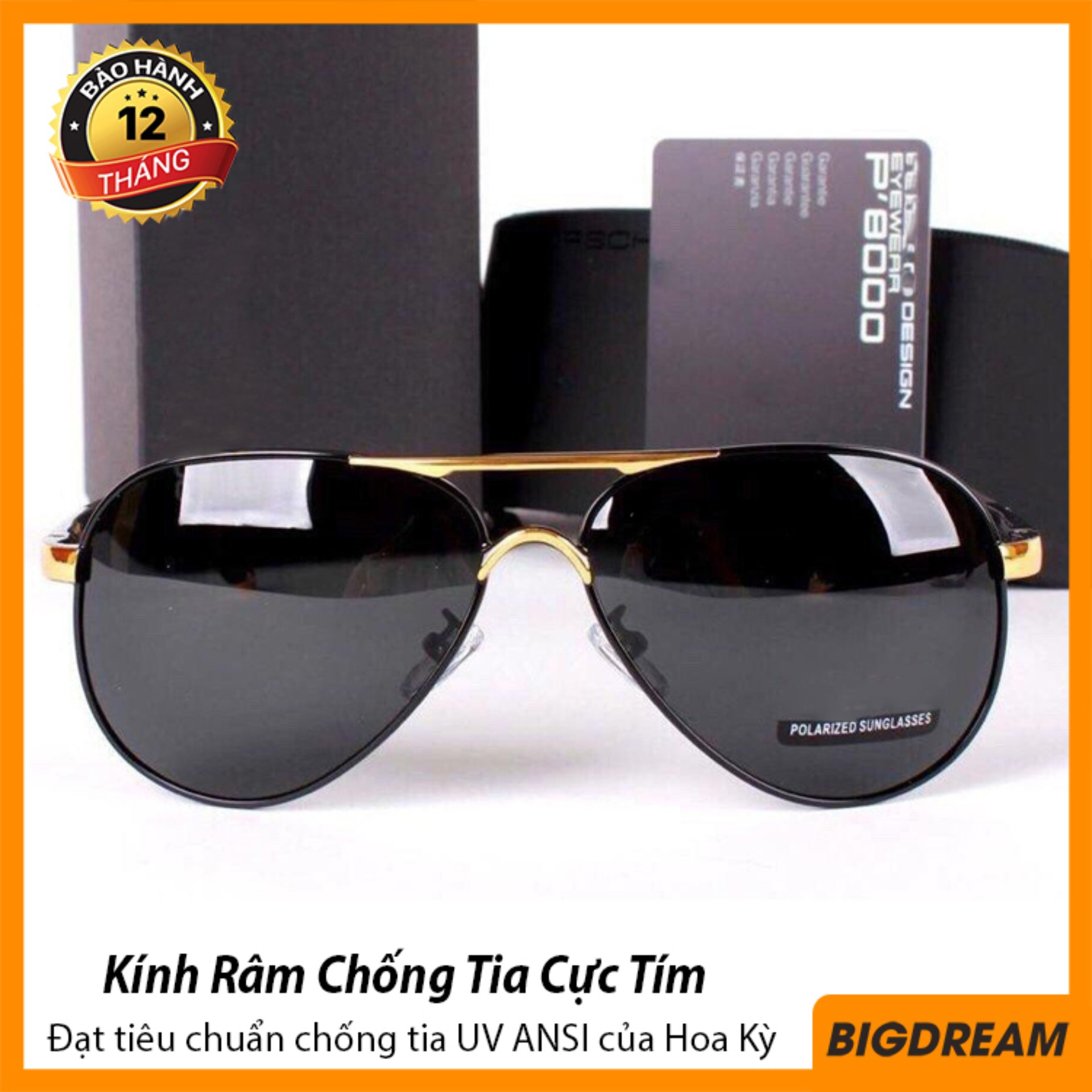 [BẢO HÀNH 12 THÁNG] Mắt Kính Thời Trang Nam Cao Cấp BD8503 Tròng Kính Chống Tia UV (Đủ màu)