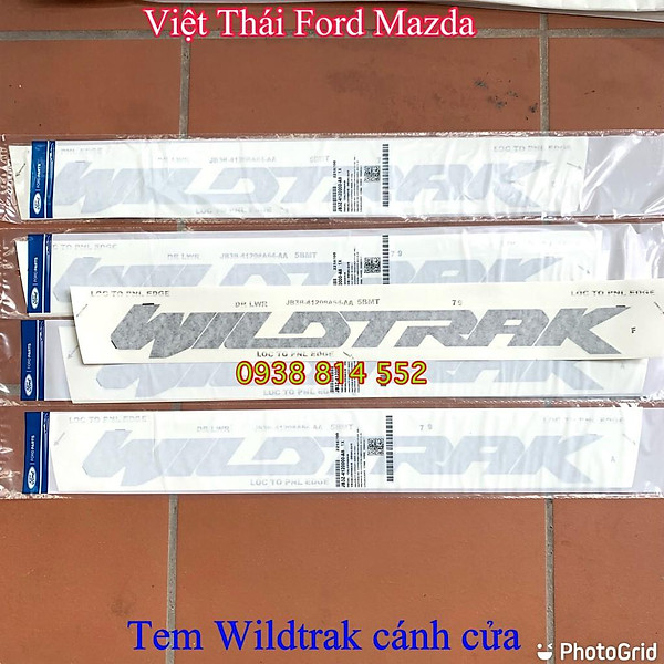 TEM CHỮ WILDTRAK CÁNH CỬA TRƯỚC RANGER