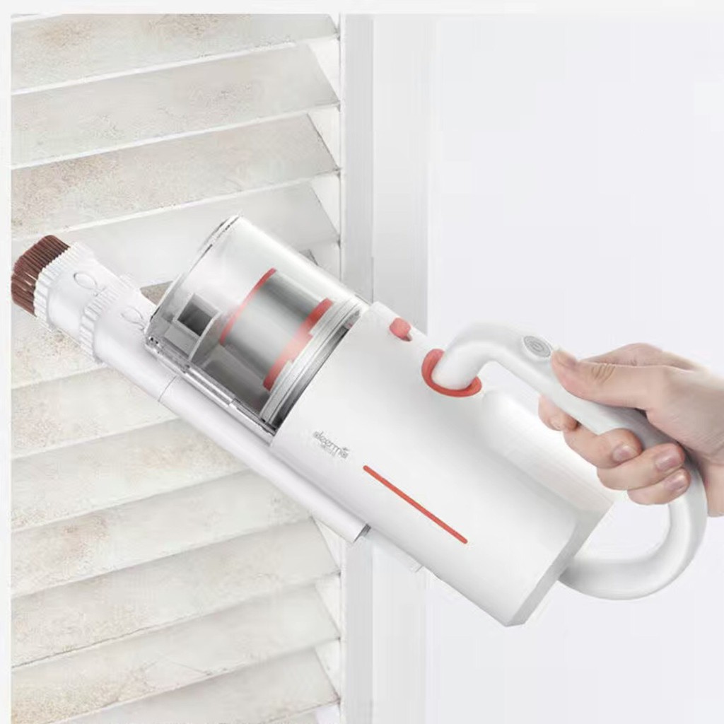 Máy hút bụi cầm tay đa năng DEERMA màu trắng 3 đầu hút bảo hành 12 tháng