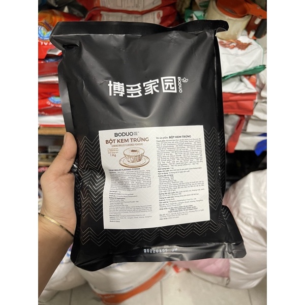 Bột kem trứng boduo 1kg váng sữa, milk foam trà sữa