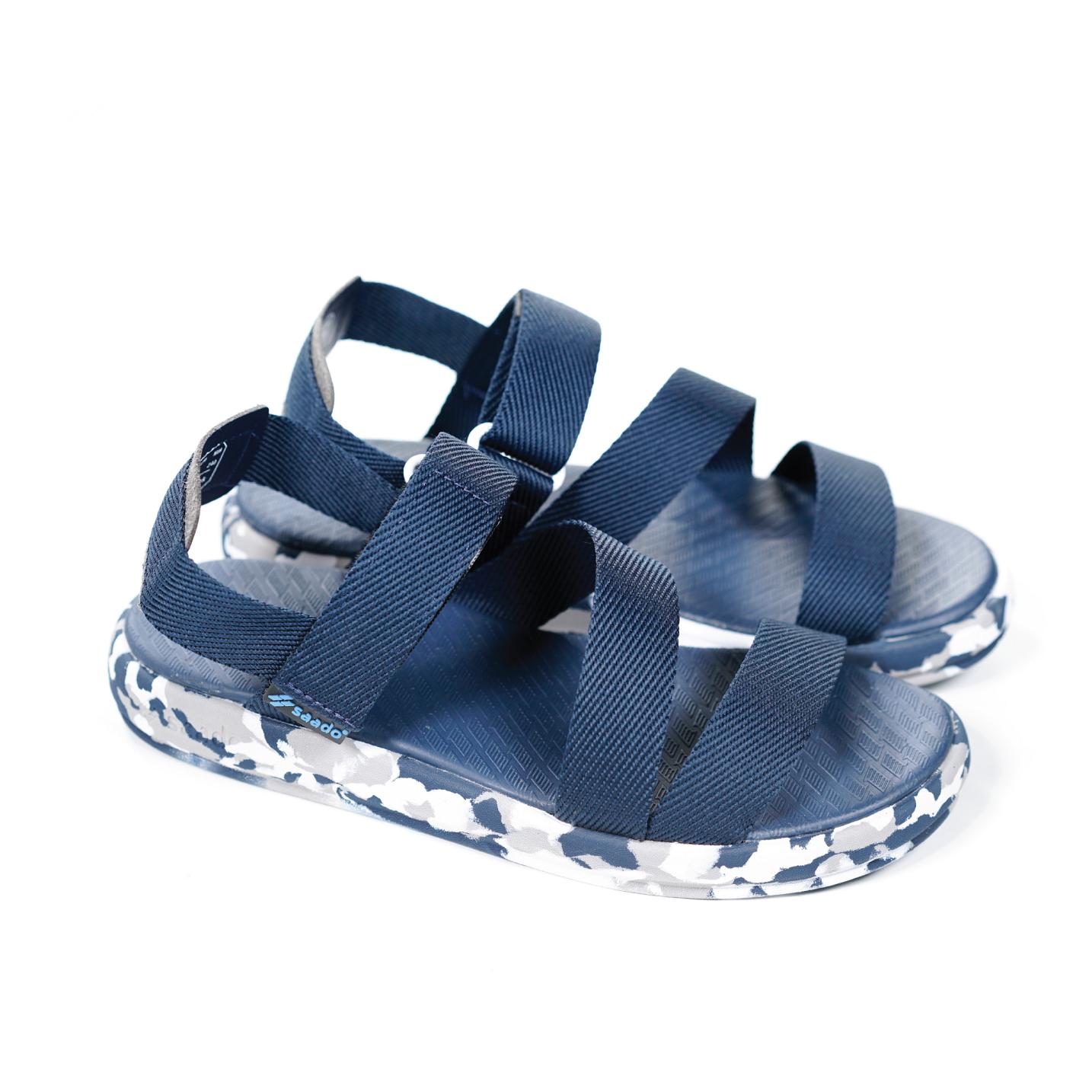 [HCM]Giày Sandal Nữ Saado Màu Xanh Nauy phá cách