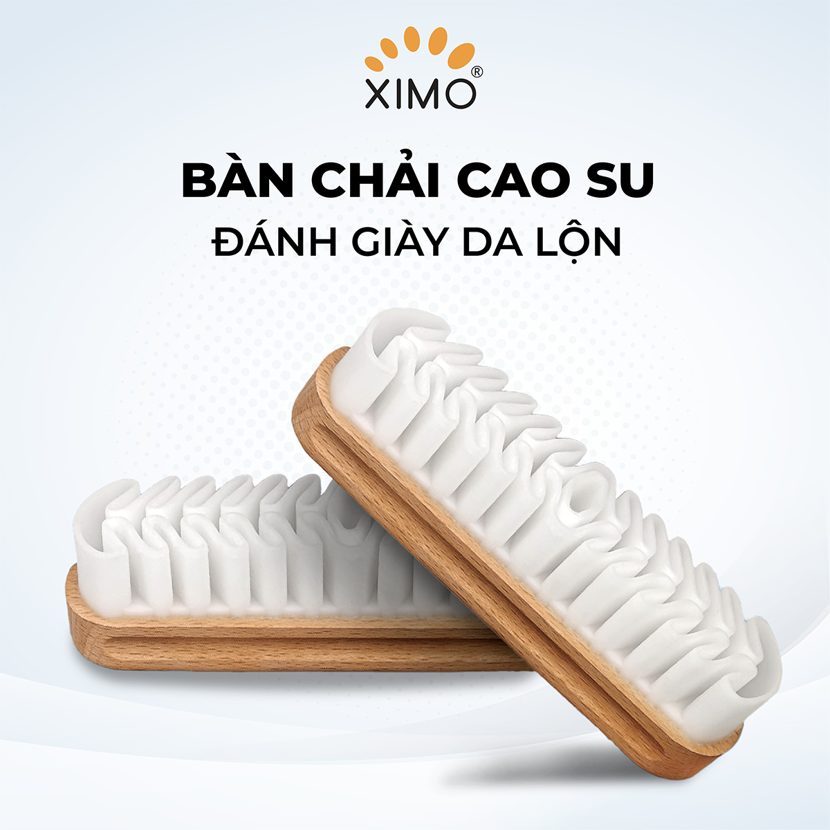 Bàn chải cao su đánh giày da lộn XIMO BCDG03