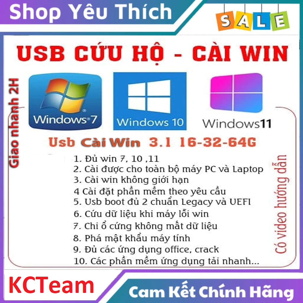 BỘ CÀI WIN 7 10 11 TỰ ĐỘNG CHO LAPTOP PC 5181