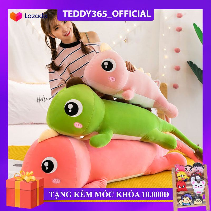 Gấu Bông Khủng Long, Khủng Long Đuôi Tim Siêu Cute, Ngộ Nghĩnh Chất Liệu Bông Cao Cấp, Mềm Mịn, Phù Hợp Làm Quà Tặng Ý Nghĩa